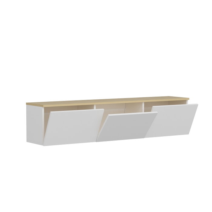Hanah Home Soporte para TV Blanco y Roble